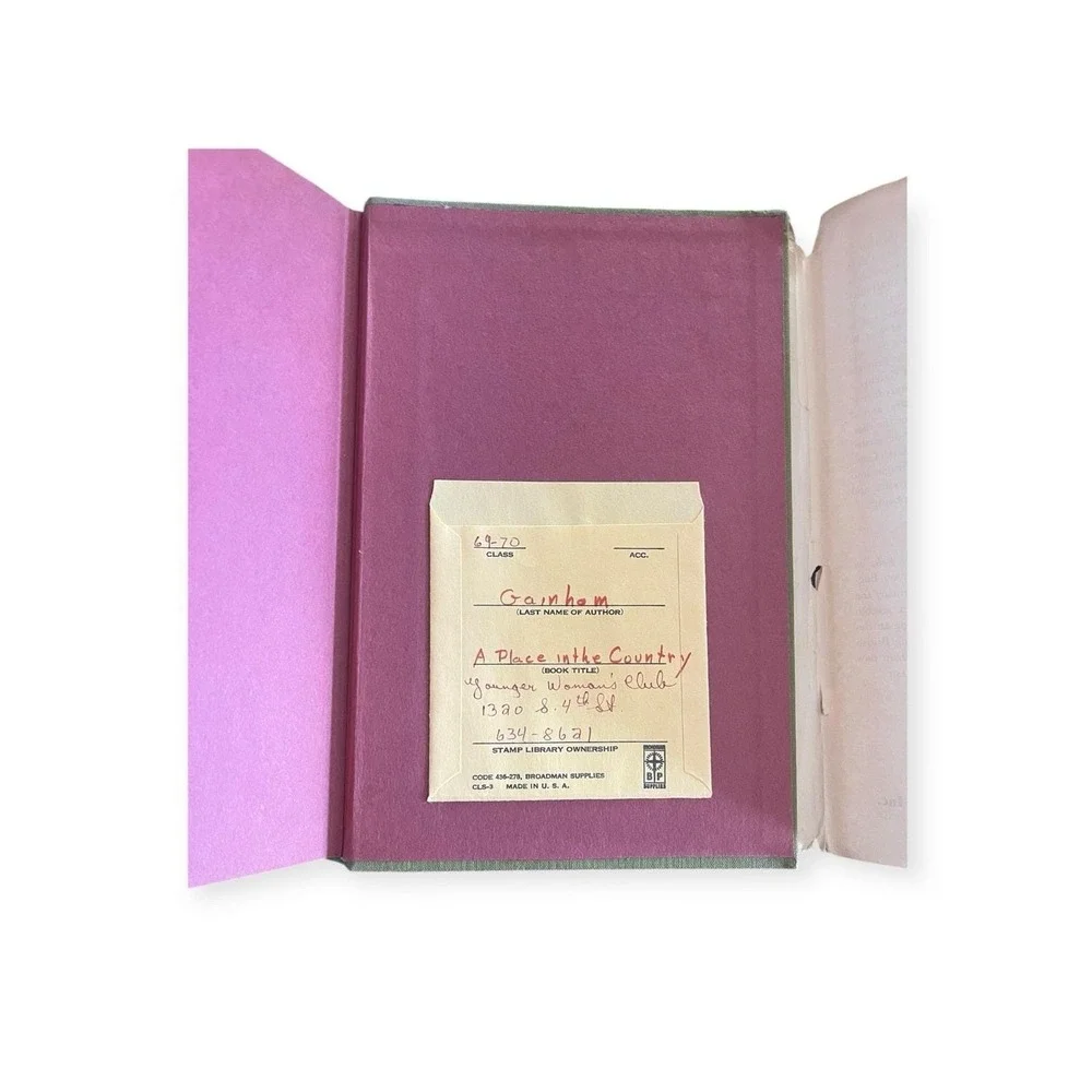 A Place In The Country Sarah Gainham‎ 1969 HCDJ Ex Lib Holt Rinehart Winston Vtg
